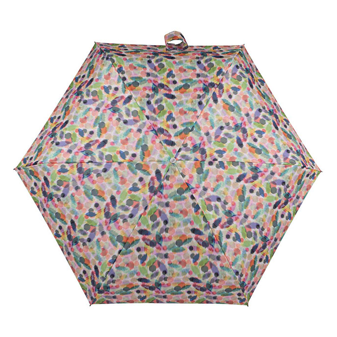totes ECO-BRELLA® X-TRA STRONG Mini Ikat Daubs Print Umbrella (5 Section) Extra Image 1